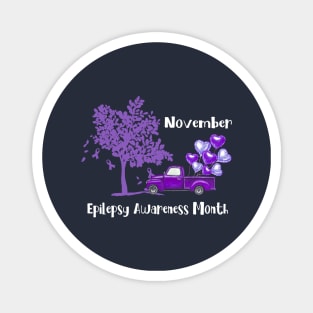 November Epilepsy Awareness Month gift Magnet